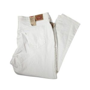 Levi's 711 Skinny White Jeans Women's size 24W Mid Rise NEW